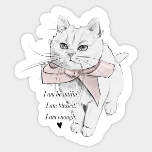 I’m Beautiful. I’m Blessed. I’m Enough. Sticker